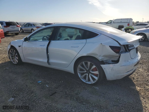 2019 Tesla Model 3 Long Range with VIN 5YJ3E1EB3KF514654, listed as a Copart auction lot 49484635 with 160,447 mi miles and Salvage Title. Bid and sale history available at carsss.com. Image 2.
