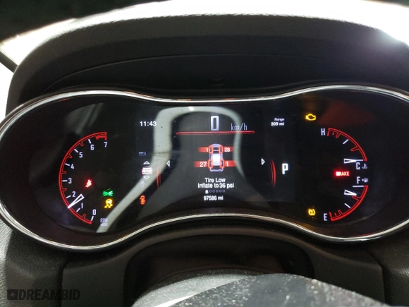 2015 Dodge Durango Citadel with VIN 1C4RDJEG7FC870102, listed as a Copart auction lot 87035474 with 97,586 mi miles and Salvage Title. Bid and sale history available at carsss.com. Image 9.