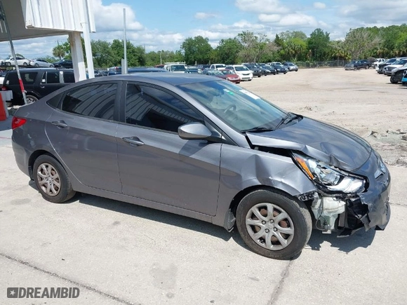 2014 Hyundai Accent GLS with VIN KMHCT4AE4EU661497, listed as a IAAI auction lot 41987134 with 129,508 mi miles. Bid and sale history available at carsss.com. Image 13.