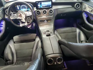 2020 Mercedes-Benz C 63 AMG with VIN 55SWF8GB5LU331031, listed as a Copart auction lot 80317784 with 34,976 mi miles and Salvage title. Bid and sale history available at DreamBid. Image 8.