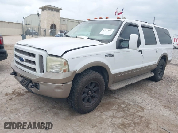 2005 Ford Excursion Eddie Bauer z VIN 1FMNU44L25ED02868, wystawiony jako IAAI lot #42414710 z przebiegiem 30 486 mil mil oraz . Historia ofert i sprzedaży dostępna na DreamBid. Obrazek 18.