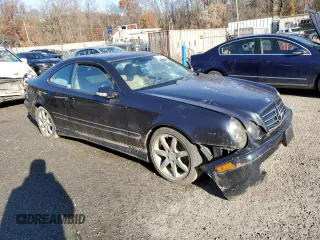 2001 Mercedes-Benz CLK 320/430 with VIN WDBLJ70G21T002279, listed as a Copart auction lot 80878584 with 216,582 mi miles and Salvage Title. Bid and sale history available at DreamBid. Image 4.