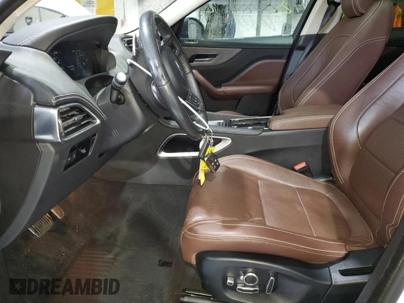 2019 Jaguar F-Pace S with VIN SADCM2FV4KA369008, listed as a Copart auction lot 43822355 with 45,408 mi miles and Salvage Title. Bid and sale history available at DreamBid. Image 7.