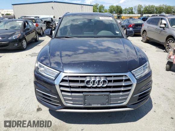 2018 Audi Q5 Premium with VIN WA1ANAFY3J2044356, listed as a Copart auction lot 57860505 with 100,341 mi miles and Salvage title. Bid and sale history available at DreamBid. Image 5.