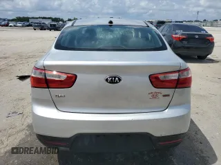 2014 Kia Rio LX with VIN KNADM4A38E6384696, listed as a Copart auction lot 58718174 with 121,760 mi miles and Salvage Title. Bid and sale history available at carsss.com. Image 6.
