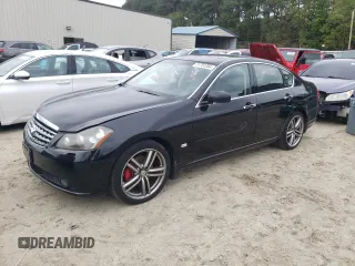 2007 Infiniti M45 Sdn with VIN JNKBY01E17M403594, listed as a Copart auction lot 71701264 with 69,449 mi miles and Salvage Title. Bid and sale history available at carsss.com. Image 1.