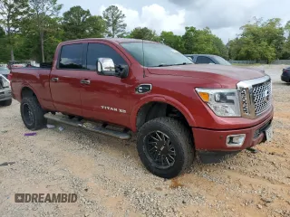 2016 Nissan Titan Platinum Reserve with VIN 1N6BA1F44GN504003, listed as a Copart auction lot 53953375 with Not provided miles and Non repairable. Bid and sale history available at DreamBid. Image 4.