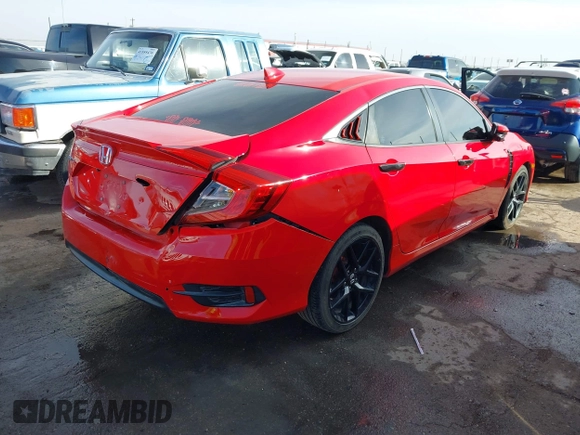 2016 Honda Civic Sedan EX-T with VIN 2HGFC1F30GH633324, listed as a IAAI auction lot 41562237 with 163,778 mi miles. Bid and sale history available at carsss.com. Image 4.