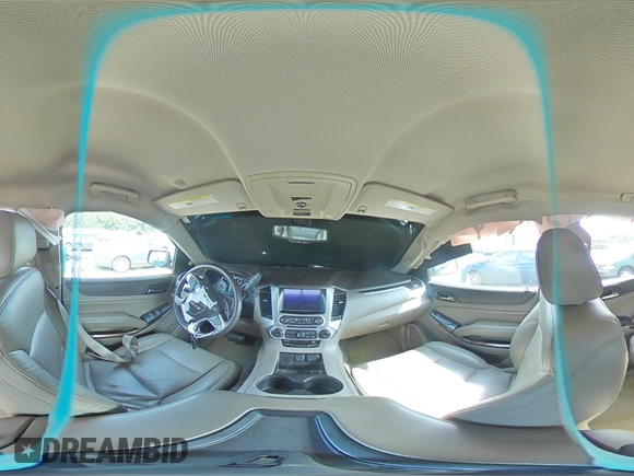 2015 GMC Yukon SLE with VIN 1GKS1AKCXFR684096, listed as a Copart auction lot 58341364 with 0 mi miles and Salvage Title. Bid and sale history available at carsss.com. Image 14.