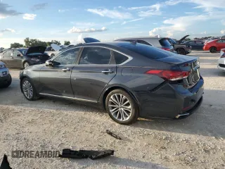2017 Genesis G80 3.8L with VIN KMHGN4JE5HU199709, listed as a Copart auction lot 73598944 with 0 mi miles and Salvage Title. Bid and sale history available at carsss.com. Image 2.