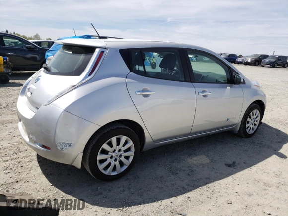 2015 Nissan LEAF SV with VIN 1N4AZ0CP1FC306530, listed as a Copart auction lot 49564793 with 76,528 mi miles. Bid and sale history available at carsss.com. Image 3.