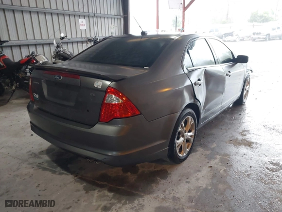 2012 Ford Fusion SE with VIN 3FAHP0HA9CR325249, listed as a IAAI auction lot 41803339 with 203,650 mi miles. Bid and sale history available at carsss.com. Image 4.