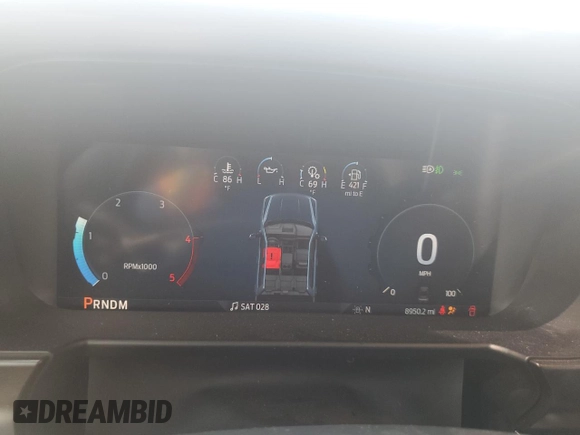 2024 Ford F-350 XL with VIN 1FT8W3BT8RED16160, listed as a Copart auction lot 71034834 with 8,950 mi miles and Salvage Title. Bid and sale history available at DreamBid. Image 9.