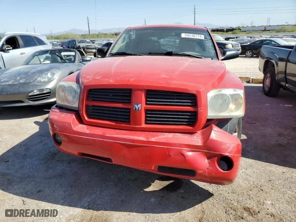 2006 Dodge Dakota SLT with VIN 1D7HE48N76S634016, listed as a Copart auction lot 54238774 with 233,035 mi miles and Salvage Title. Bid and sale history available at carsss.com. Image 5.