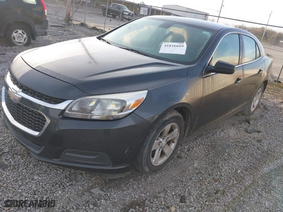 2015 Chevrolet Malibu LS with VIN 1G11A5SLXFF216698, listed as a IAAI auction lot 41816669 with 172,614 mi miles. Bid and sale history available at carsss.com. Image 2.