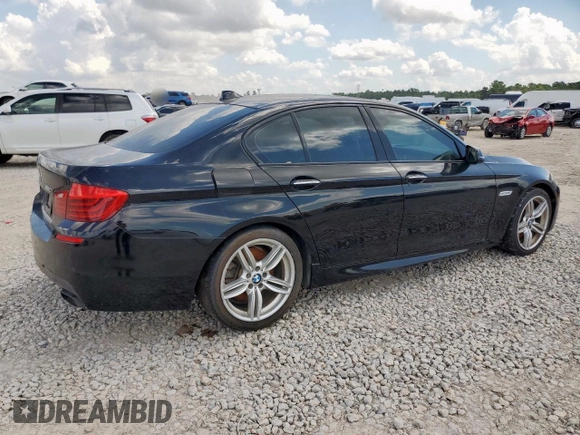 2015 BMW 5 Series 550i with VIN WBAKN9C50FD961539, listed as a Copart auction lot 62201055 with 129,182 mi miles and Clean title. Bid and sale history available at DreamBid. Image 3.