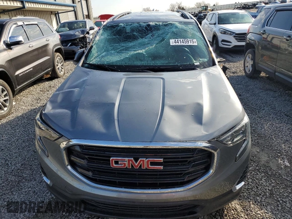 2020 GMC Terrain SLE with VIN 3GKALTEV3LL129153, listed as a Copart auction lot 44145915 with 51,472 mi miles and Salvage Title. Bid and sale history available at DreamBid. Image 5.
