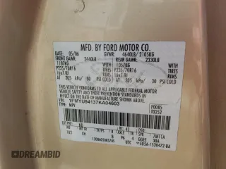 2007 Ford Escape Limited with VIN 1FMYU94137KA04603, listed as a Copart auction lot 47608314 with 211,771 mi miles and Non Repairable. Bid and sale history available at carsss.com. Image 13.