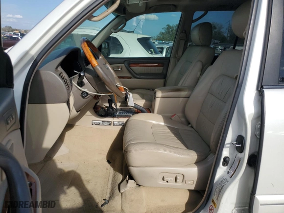 2005 Lexus LX 470 with VIN JTJHT00W453550903, listed as a Copart auction lot 73999004 with 186,124 mi miles and Non Repairable. Bid and sale history available at carsss.com. Image 7.