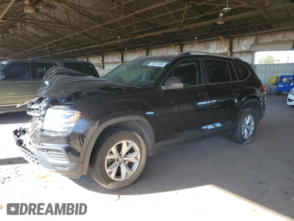 2018 Volkswagen Atlas Launch Edition z VIN 1V2BR2CA1JC505400, wystawiony jako Copart lot #72614594 z przebiegiem 88 138 mil mil oraz Szkoda całkowita • Salvage title. Historia ofert i sprzedaży dostępna na DreamBid. Obrazek 1.