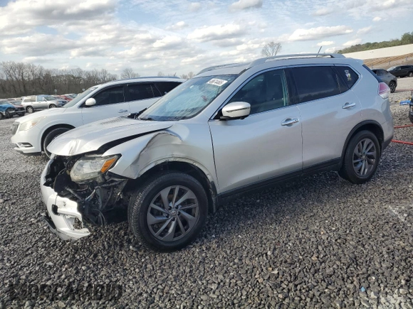 2016 Nissan Rogue SV with VIN 5N1AT2MT7GC813769, listed as a Copart auction lot 49674465 with 130,693 mi miles and Salvage Title. Bid and sale history available at carsss.com. Image 1.