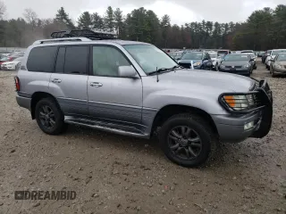 2005 Lexus LX 470 with VIN JTJHT00W753549714, listed as a Copart auction lot 52267385 with 206,763 mi miles and Clean Title. Bid and sale history available at DreamBid. Image 4.