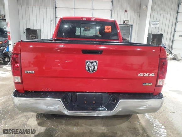 2010 Dodge Ram 1500 ST with VIN 1D7RV1GP6AS175897, listed as a Copart auction lot 89097455 with 186,320 mi miles and Salvage Title. Bid and sale history available at carsss.com. Image 6.
