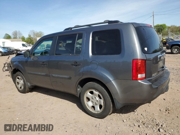 2012 Honda Pilot LX with VIN 5FNYF4H28CB056918, listed as a Copart auction lot 55265165 with 170,691 mi miles and Salvage Title. Bid and sale history available at carsss.com. Image 2.