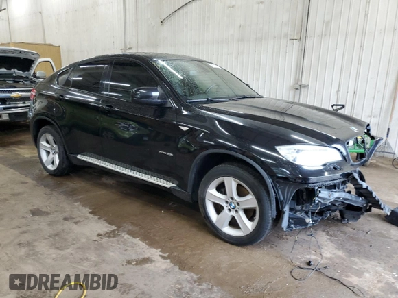2014 BMW X6 xDrive35i with VIN 5UXFG2C56E0H10070, listed as a Copart auction lot 55911774 with 122,278 mi miles and Salvage Title. Bid and sale history available at carsss.com. Image 4.