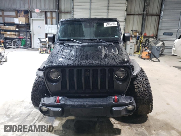 2021 Jeep Wrangler Unlimited Rubicon z VIN 1C4HJXFG7MW651772, wystawiony jako Copart lot #51651685 z przebiegiem 59 351 mil mil oraz Szkoda całkowita • Salvage title. Historia ofert i sprzedaży dostępna na DreamBid. Obrazek 5.