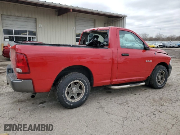 2010 Dodge 1500 ST with VIN 3D7JB1EK5AG180304, listed as a Copart auction lot 51411955 with 145,452 mi miles and Salvage Title. Bid and sale history available at carsss.com. Image 3.