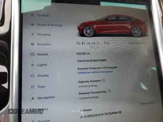 2016 Tesla Model S 70 with VIN 5YJSA1E18GF131881, listed as a Copart auction lot 54513134 with 133,785 mi miles and Salvage title. Bid and sale history available at DreamBid. Image 9.