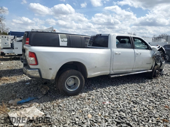 2021 Ram 3500 Big Horn with VIN 3C63RRHL0MG505048, listed as a Copart auction lot 46082575 with 0 mi miles and Salvage Title. Bid and sale history available at carsss.com. Image 3.