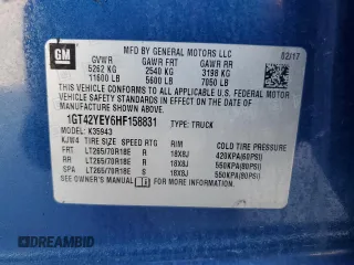 2017 GMC Sierra 3500HD Denali z VIN 1GT42YEY6HF158831, wystawiony jako Copart lot #74659734 z przebiegiem Nie podano mil oraz Nie do naprawy • Non repairable. Historia ofert i sprzedaży dostępna na DreamBid. Obrazek 13.