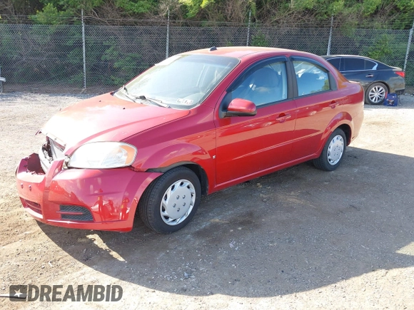 2009 Chevrolet Aveo 1LT with VIN KL1TD56E39B347803, listed as a IAAI auction lot 42135442 with 80,835 mi miles and . Bid and sale history available at DreamBid. Image 2.