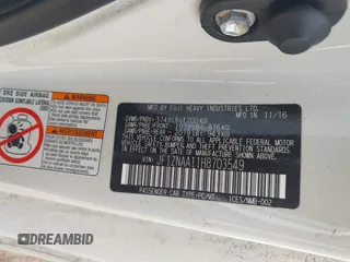 2017 Toyota 86 z VIN JF1ZNAA11H8703549, wystawiony jako IAAI lot #42007728 z przebiegiem 85 327 mil mil oraz . Historia ofert i sprzedaży dostępna na DreamBid. Obrazek 9.