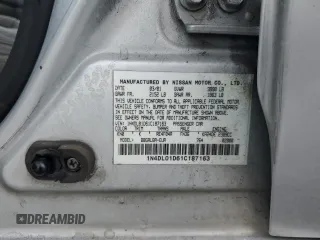 2001 Nissan Altima GXE with VIN 1N4DL01D61C187163, listed as a Copart auction lot 88793615 with 211,590 mi miles and Clean Title. Bid and sale history available at carsss.com. Image 12.
