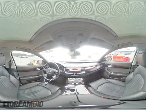 2015 Audi A8 L 3.0T with VIN WAU3GAFD3FN001094, listed as a Copart auction lot 49264345 with 87,184 mi miles and Salvage Title. Bid and sale history available at carsss.com. Image 13.