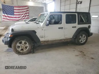 2019 Jeep Wrangler Unlimited Sport S z VIN 1C4HJXDN7KW644917, wystawiony jako Copart lot #54204085 z przebiegiem Nie podano mil oraz Szkoda całkowita • Salvage title. Historia ofert i sprzedaży dostępna na DreamBid. Obrazek 1.