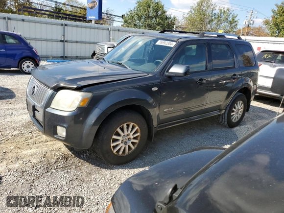 2008 Mercury Mariner Premier with VIN 4M2CU971X8KJ08267, listed as a Copart auction lot 76692304 with 252,481 mi miles and Salvage Title. Bid and sale history available at carsss.com. Image 1.