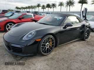 2019 Porsche 911 Turbo S with VIN WP0CD2A90KS144374, listed as a Copart auction lot 77759844 with 0 mi miles and Non Repairable. Bid and sale history available at carsss.com. Image 1.