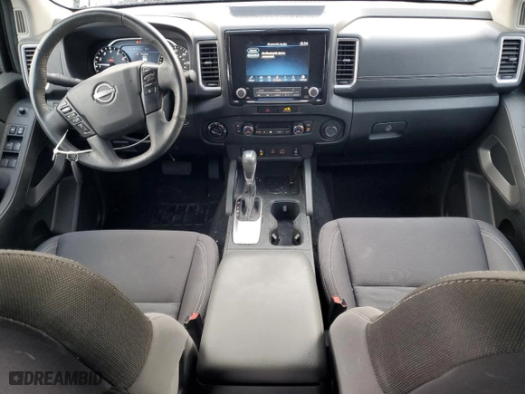 2023 Nissan Frontier SV with VIN 1N6ED1FK4PN631238, listed as a Copart auction lot 43640525 with 26,974 mi miles and Salvage Title. Bid and sale history available at carsss.com. Image 8.