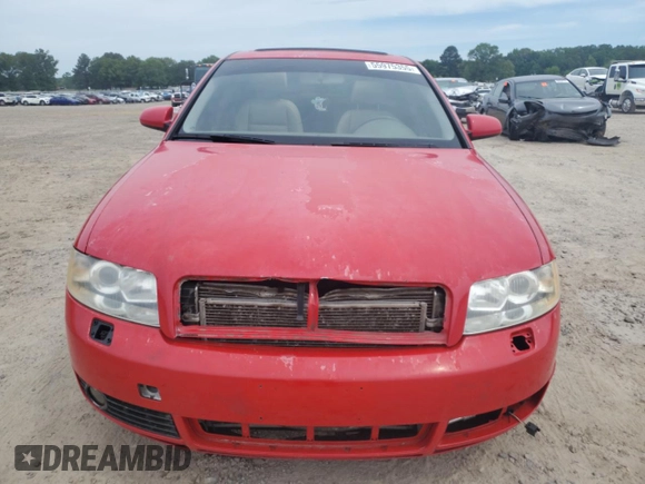 2005 Audi A4 SE с VIN WAULC68E35A068735, выставлен на аукционе Copart как лот 55975355 с пробегом 146 463 миль миль и Списание • Salvage title. История ставок и продаж доступна на DreamBid. Изображение 5.