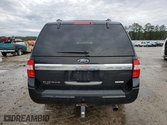 2016 Ford Expedition EL Platinum with VIN 1FMJK1MT9GEF11630, listed as a Copart auction lot 44840515 with 142,413 mi miles and Clean Title. Bid and sale history available at carsss.com. Image 6.