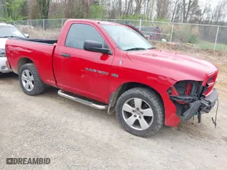 2012 Ram 1500 Express with VIN 3C6JD7AT5CG257933, listed as a IAAI auction lot 41931297 with 86,420 mi miles. Bid and sale history available at carsss.com. Image 1.