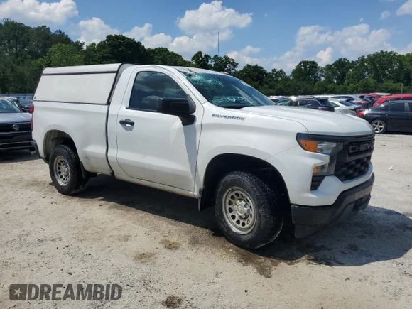 2023 Chevrolet Silverado 1500 Work Truck with VIN 3GCNAAEK9PG359243, listed as a Copart auction lot 56012745 with 99,026 mi miles and Clean Title. Bid and sale history available at DreamBid. Image 4.