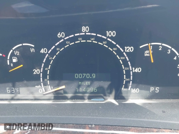 2003 Mercedes-Benz S-Class 5.0L with VIN WDBNG84J03A377024, listed as a IAAI auction lot 41749903 with 114,096 mi miles. Bid and sale history available at carsss.com. Image 7.