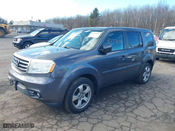 2014 Honda Pilot EX-L with VIN 5FNYF4H50EB050057, listed as a IAAI auction lot 41737072 with 198,749 mi miles. Bid and sale history available at carsss.com. Image 2.