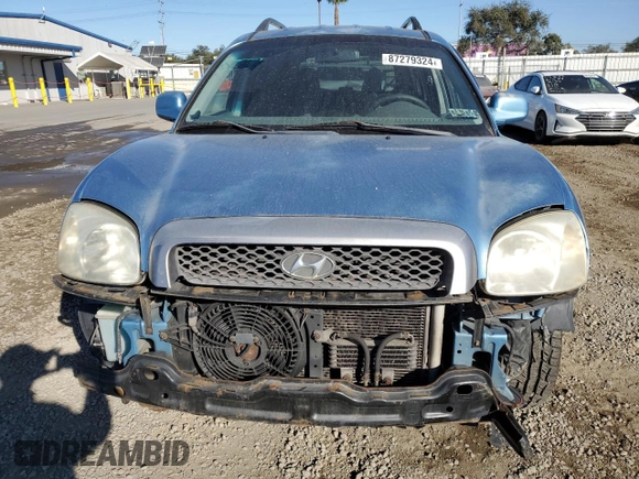 2003 Hyundai Santa Fe GLS with VIN KM8SC13D33U539760, listed as a Copart auction lot 87279324 with 168,868 mi miles and Salvage Title. Bid and sale history available at carsss.com. Image 5.