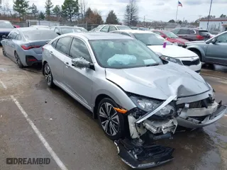 2018 Honda Civic Sedan EX-L with VIN JHMFC1F71JX038694, listed as a IAAI auction lot 41714919 with 1 mi miles. Bid and sale history available at carsss.com. Image 1.